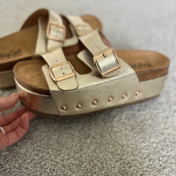 Gold Platform Sandals by Corky’s - Picture 5 of 5